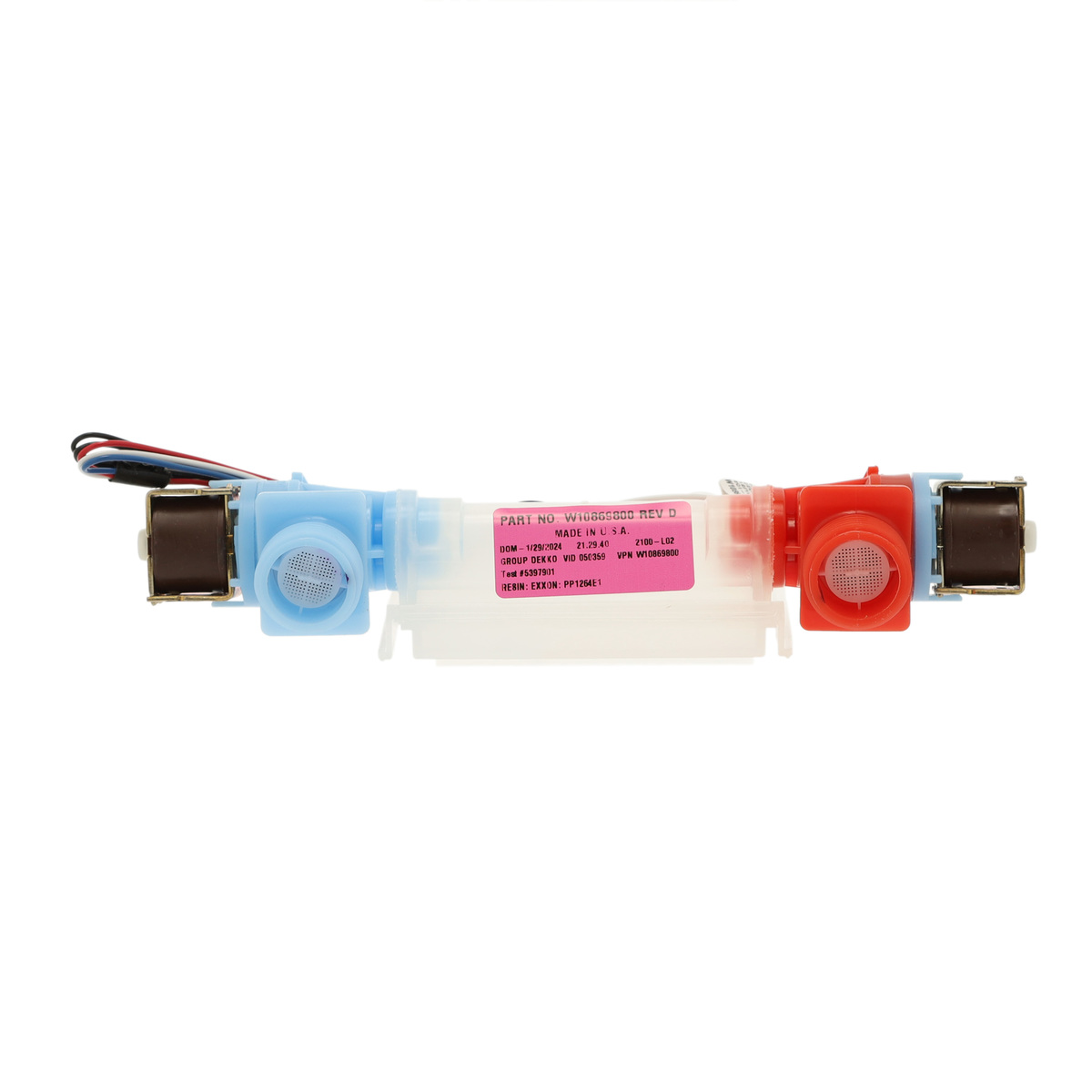 W11038689 - Genuine OEM Whirlpool Washer Water Inlet Valve